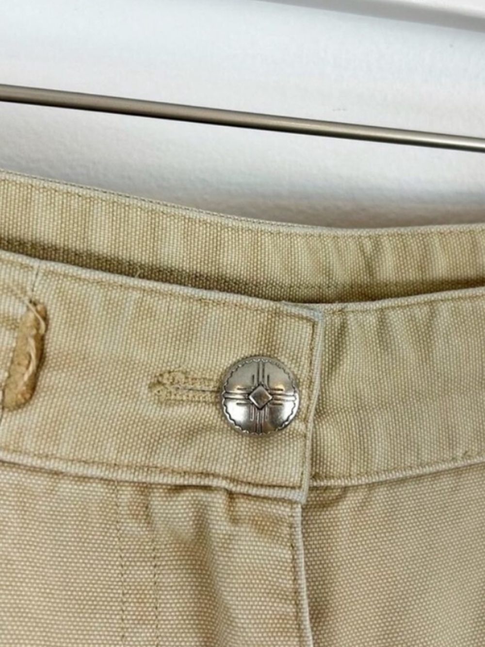 Ralph Lauren Beige Cotton Bermuda Shorts SIze 10 VTG 100% Cotton - Picture 6 of 8